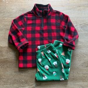 🎄 HOLIDAY BUNDLE • Buffalo Plaid Fleece & Adorable Christmas Pajama Pants
